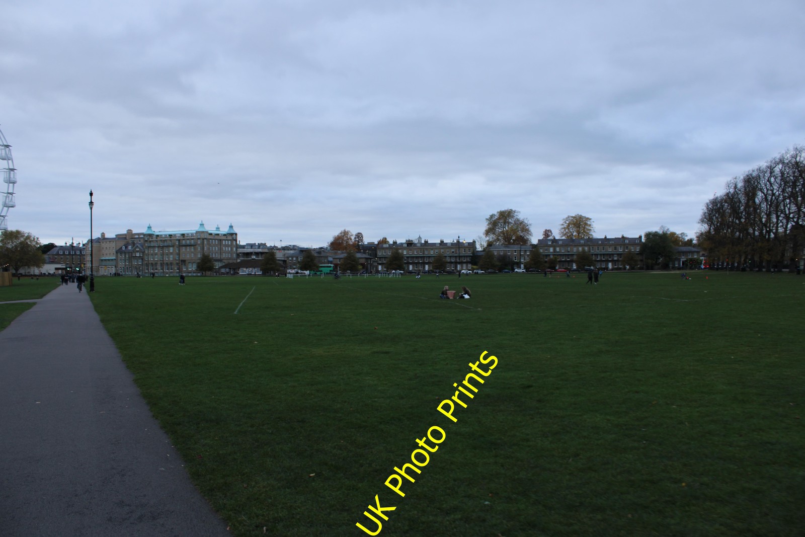 Photo A2 View of houses on Parkside from Parker\'s Piece Cambridge\\/TL465 c2021 Photo A2 View of houses on Parkside from Parker\'s Piece Cambridge\\/TL465 c2021