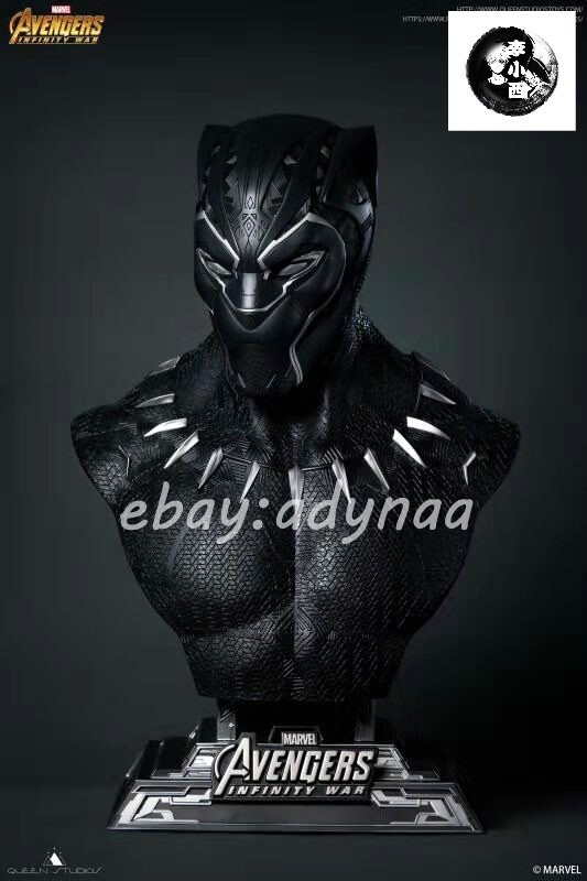 Queen Studios Black Panther 1/1 Scale Resin Statue Captain American Figure 26in