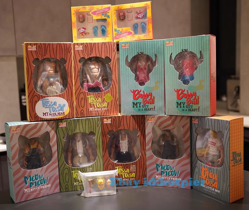11PCS Tossa My Bear Guy Cow Wolf Monkey Man Beast Model Figure Limit Collection 11PCS Tossa My Bear Guy Cow Wolf Monkey Man Beast Model Figure Limit Collection