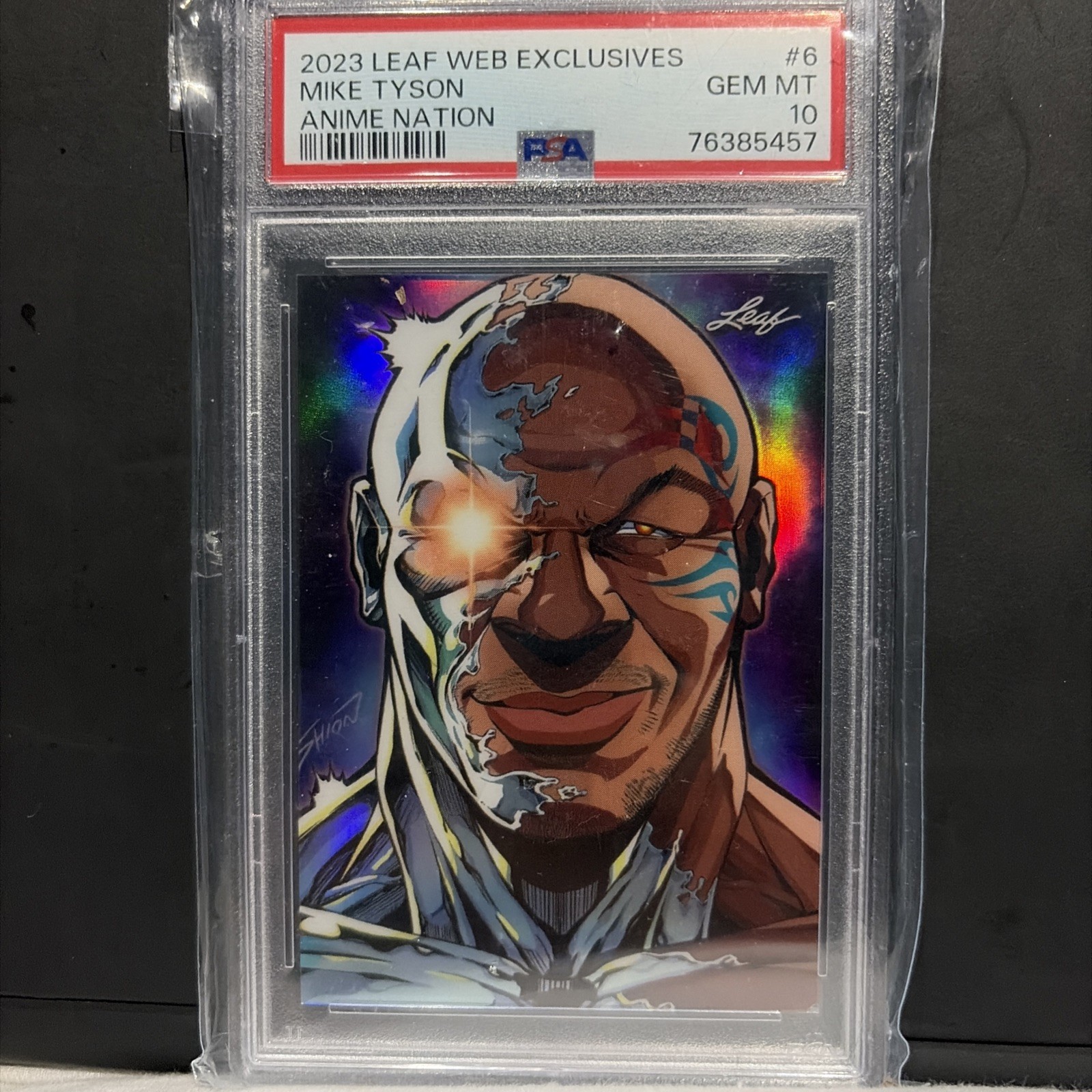 2023 Leaf Web Exclusives #ANB6: Mike Tyson Anime Nation 70/110