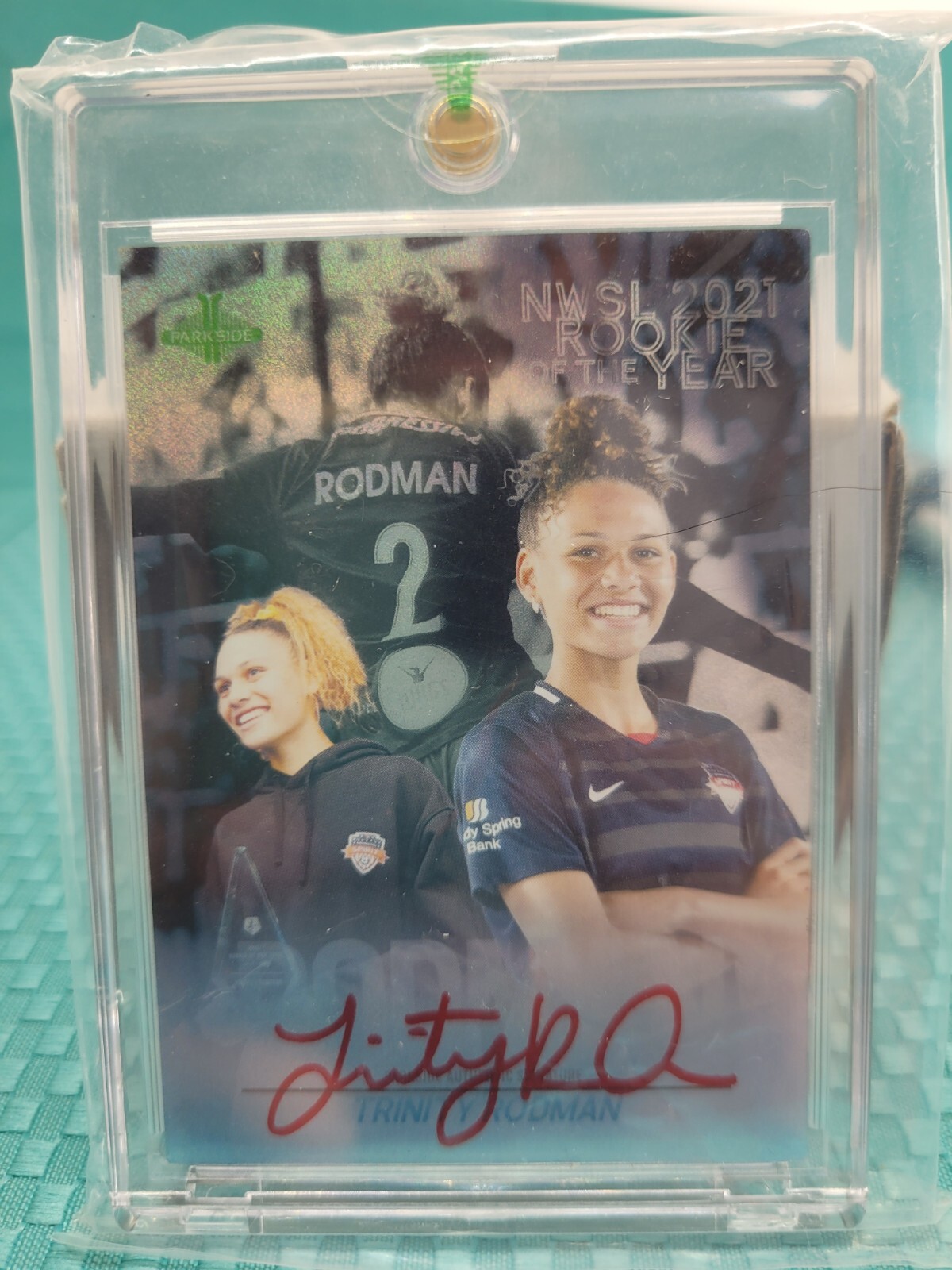 2021 Parkside NWSL Trinity Rodman Rookie of the Year ROY Auto Redemption /100 RC