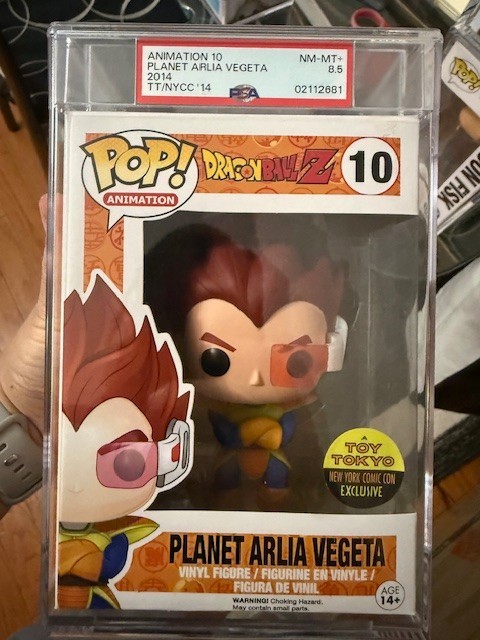 Funko Pop Planet Arlia Vegeta (Dragon Ball Z) NYCC/Toy Tokyo PSA 8.5 2014 Funko Pop Planet Arlia Vegeta (Dragon Ball Z) NYCC/Toy Tokyo PSA 8.5 2014