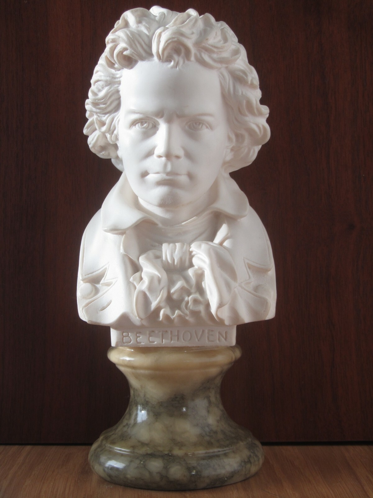 Signed Professor Giuseppe Bessi alabaster marble bust of Beethoven Signed Professor Giuseppe Bessi alabaster marble bust of Beethoven