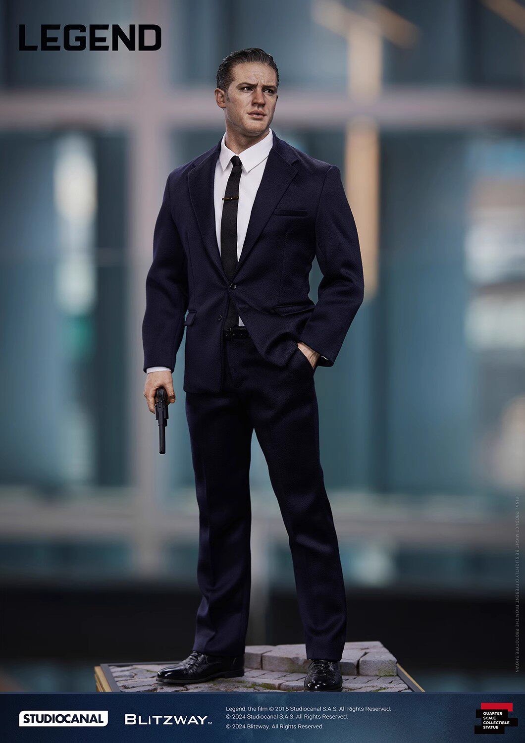 Blitzway BW-SS-22201 Legend 1/4 Scale Tom Hardy As Reggie Kray GK Model Statue