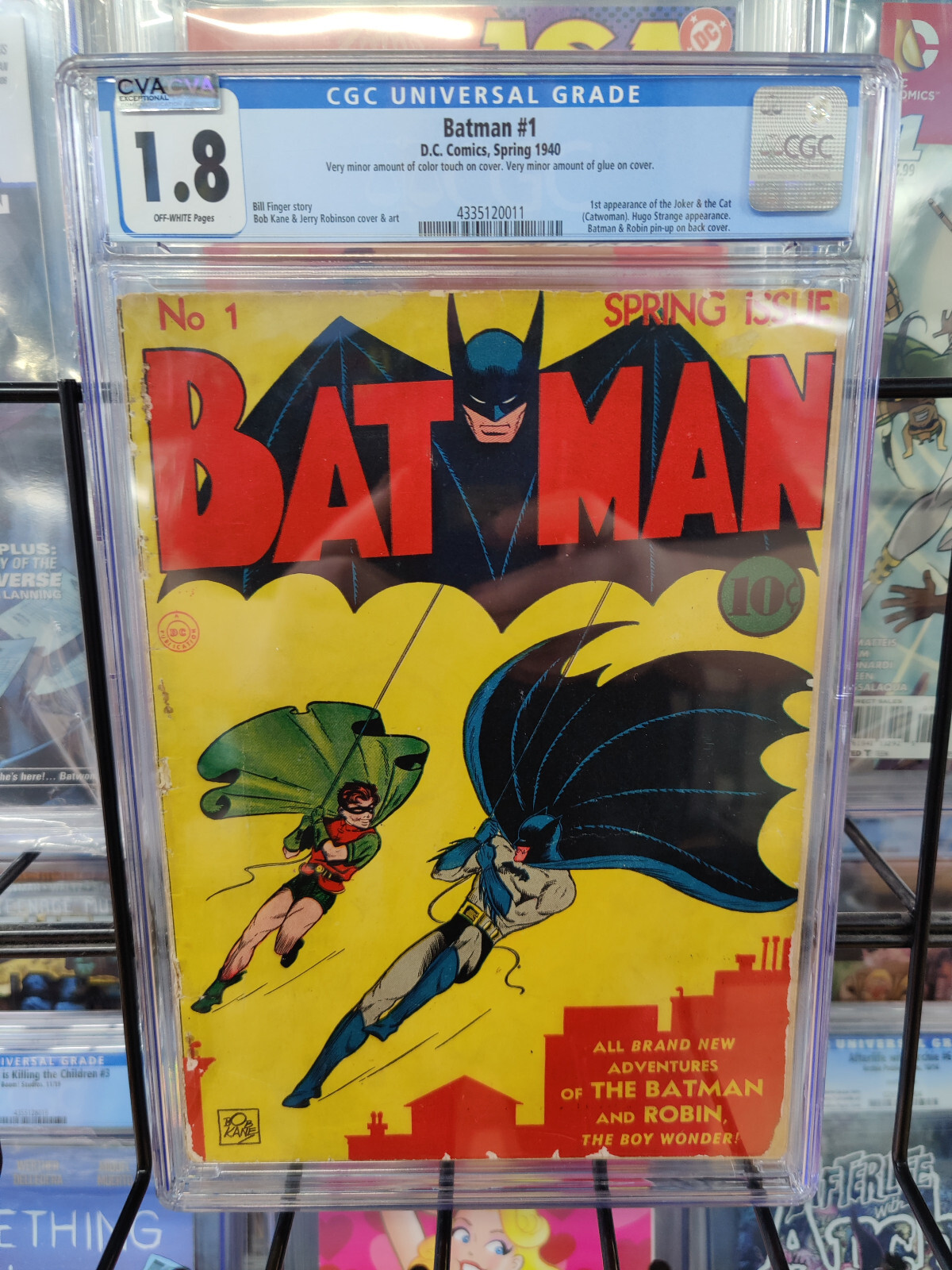 BATMAN #1 (1940) - CGC GRADE 1.8 - 1ST APPEARANCE OF JOKER & CATWOMAN BATMAN #1 (1940) - CGC GRADE 1.8 - 1ST APPEARANCE OF JOKER & CATWOMAN