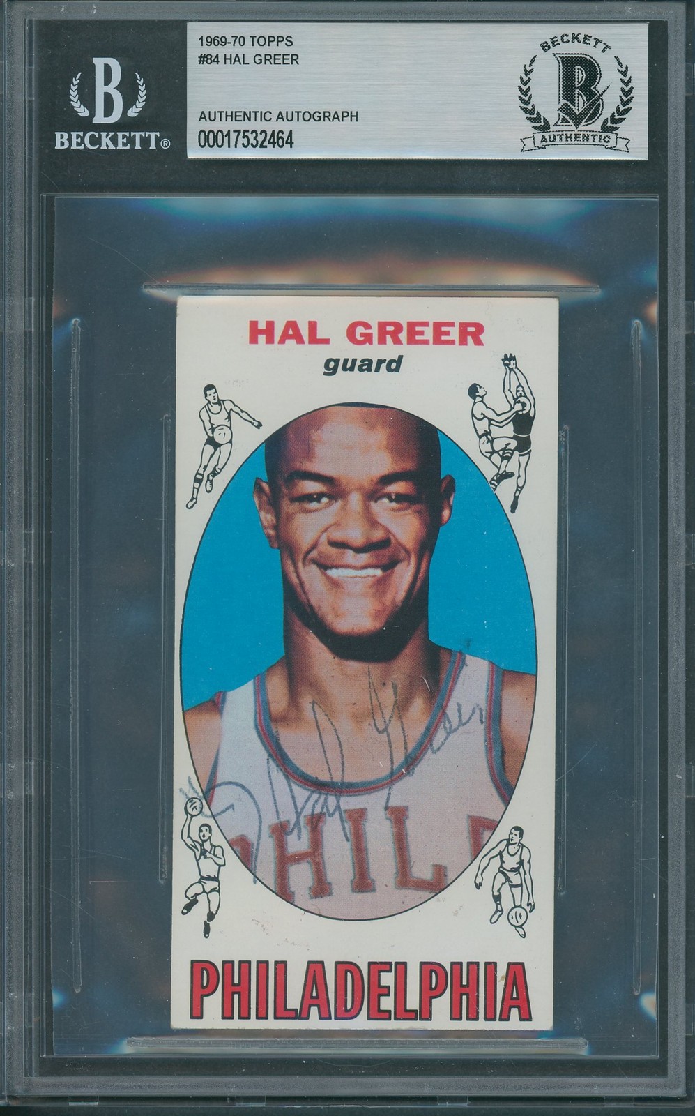 1969/70 Topps #64 Hal Greer Beckett Authentic Autograph Signed *2464 1969/70 Topps #64 Hal Greer Beckett Authentic Autograph Signed *2464
