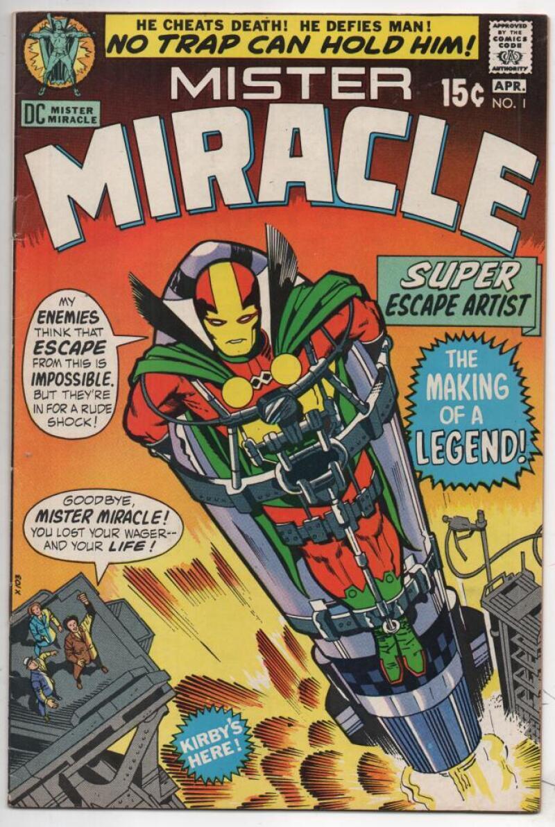 MISTER MIRACLE #1 2 3 4 5 6-25, Signed by Jack Kirby, 4th World 1971, 1-25 set MISTER MIRACLE #1 2 3 4 5 6-25, Signed by Jack Kirby, 4th World 1971, 1-25 set