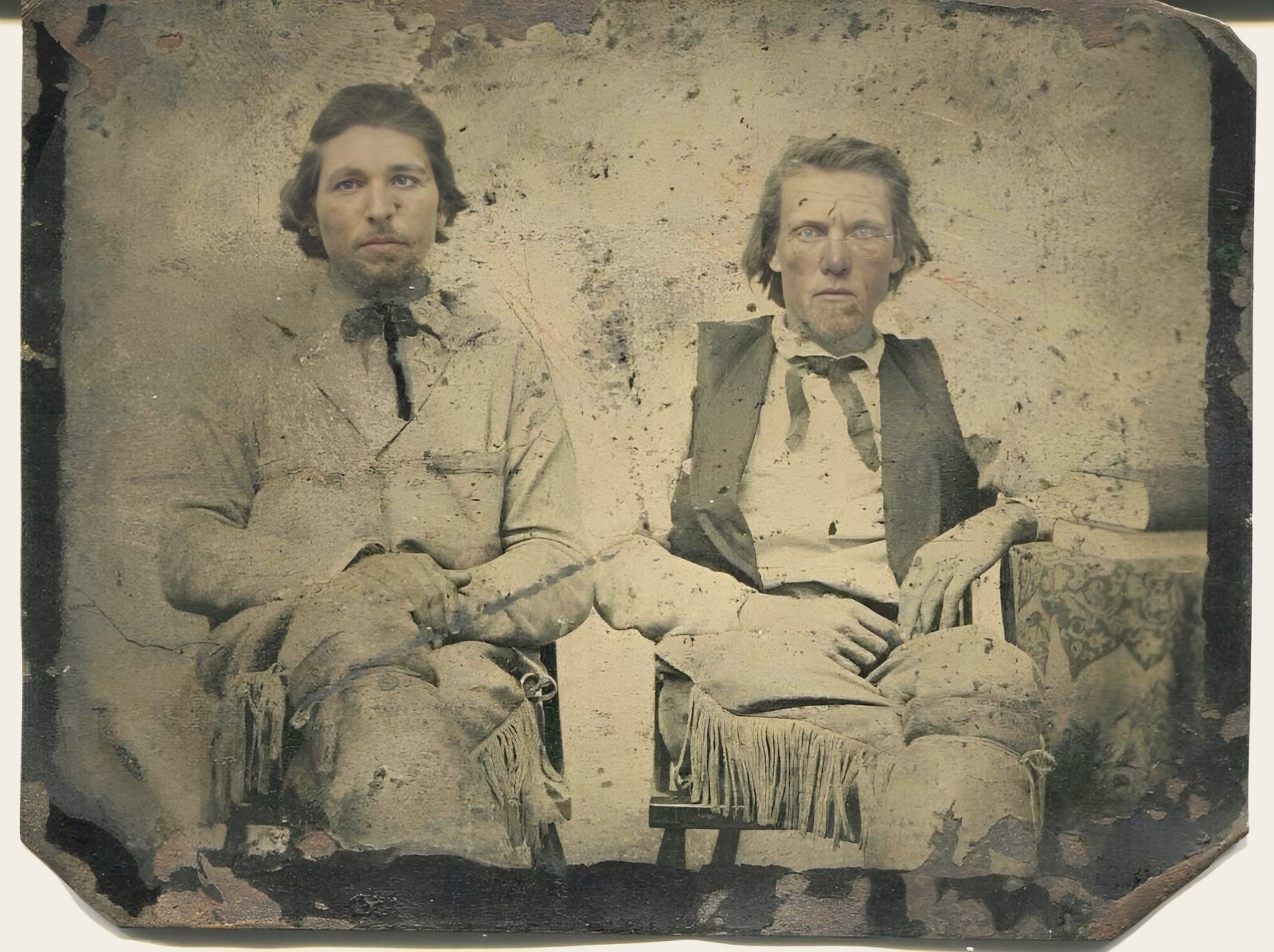 Rare 1870's JESSE JAMES & FRANK JAMES (Gang) - TINTYPE PHOTO - Outlaw Brothers Rare 1870's JESSE JAMES & FRANK JAMES (Gang) - TINTYPE PHOTO - Outlaw Brothers