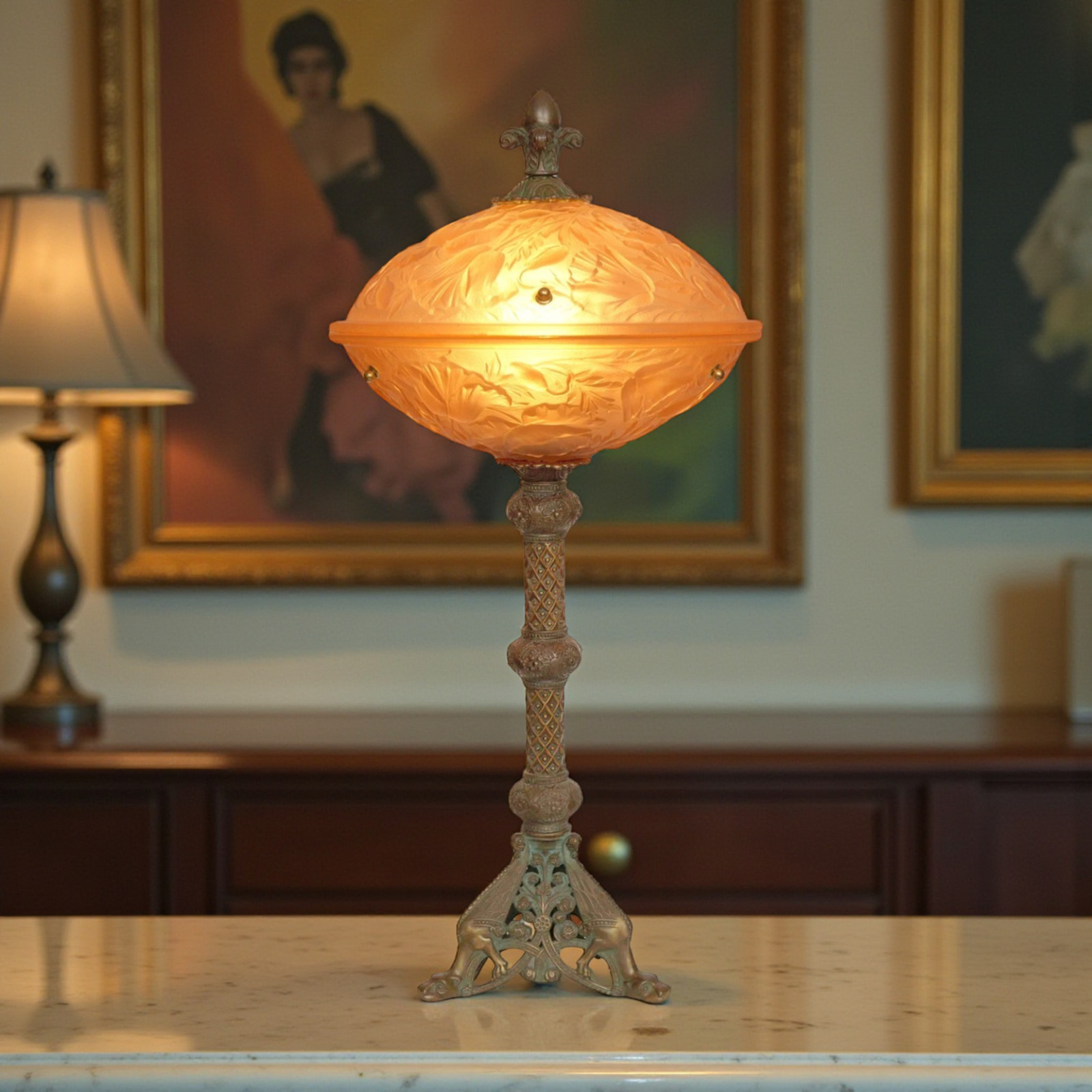 Unique Art Deco Table Lamp 