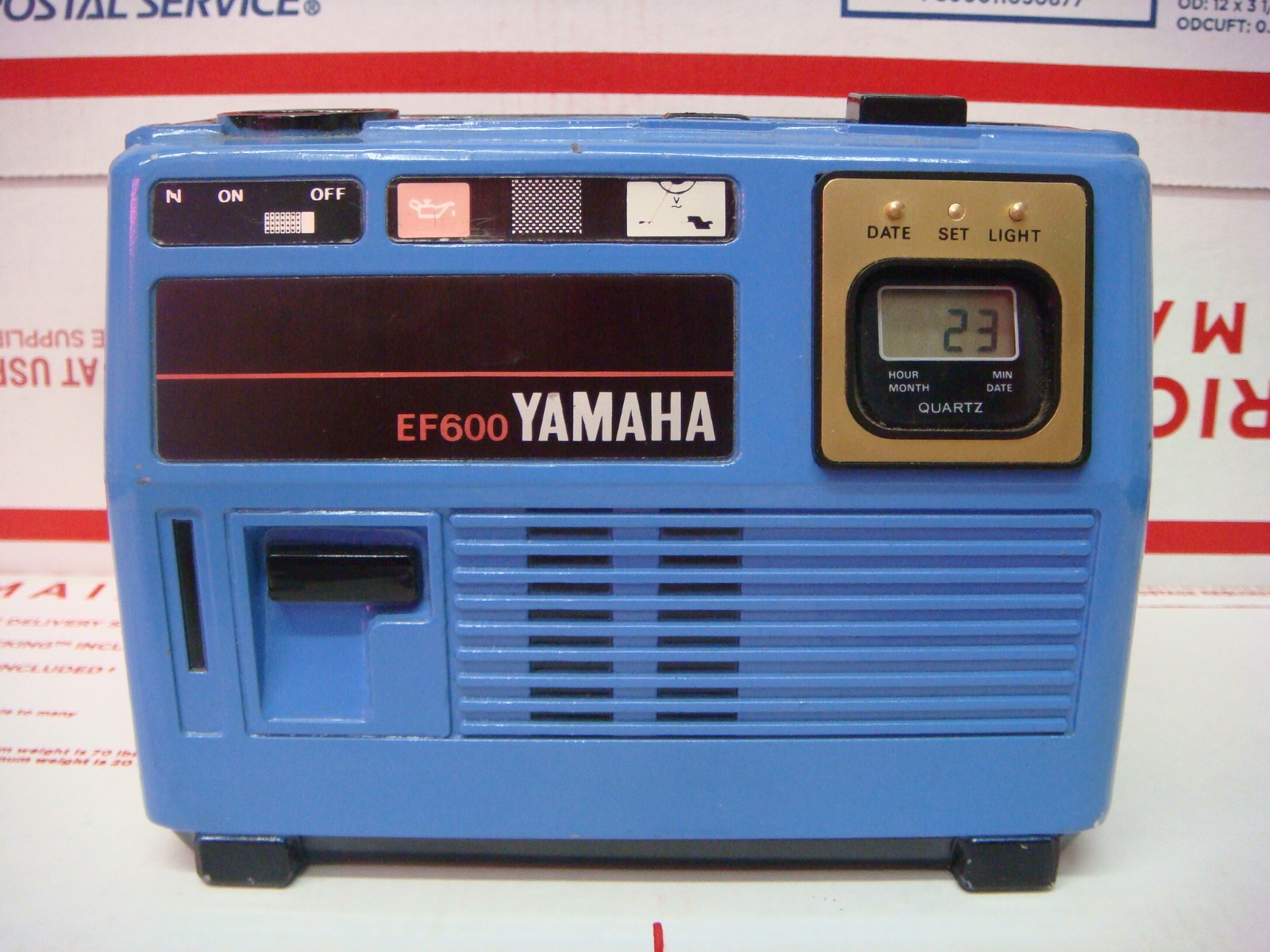Yamaha EF600 Mini Generator Replica Desktop Lighter Clock Vintage RARE Yamaha EF600 Mini Generator Replica Desktop Lighter Clock Vintage RARE