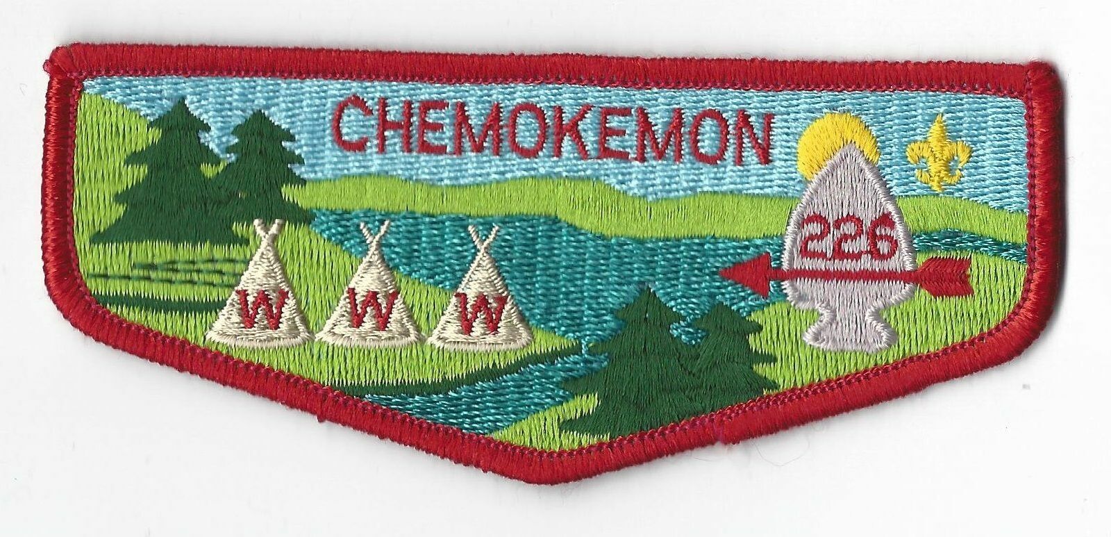 OA 226 Chemokemon WWW S9 Flap RED Bdr. Sinnissippi WI [MO-1528]