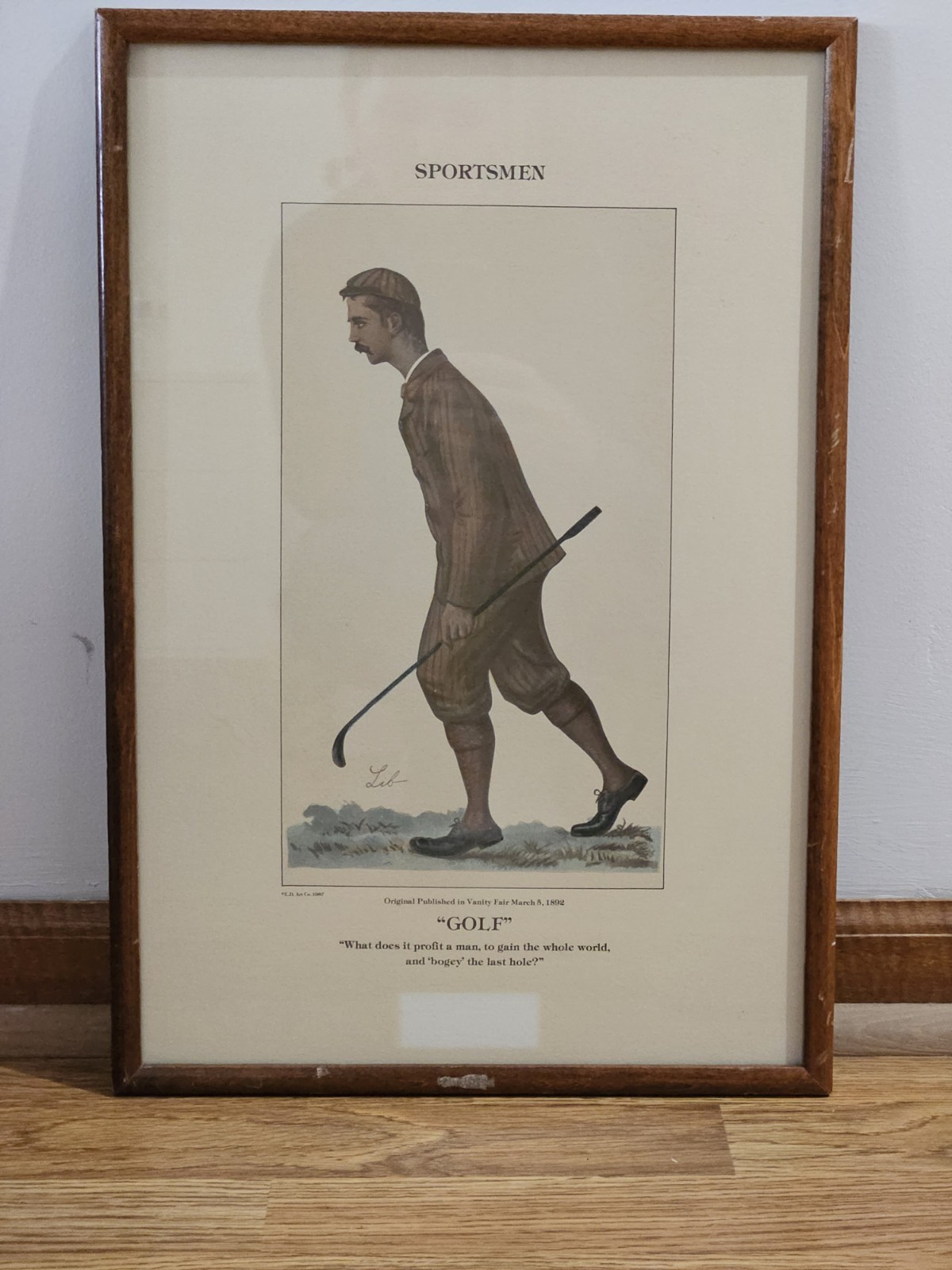 Original antique Vanity Fair print 