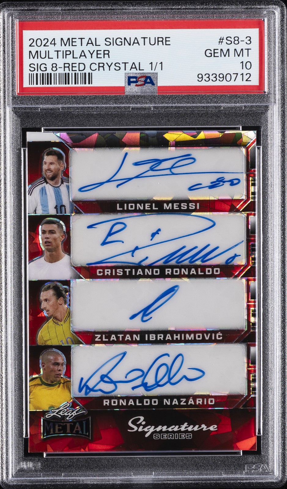 ALEJANDRO GARNACHO/CRISTIANO RONALDO/ENDRICK/ERLING HAALAND/LIONEL MES... PSA 10