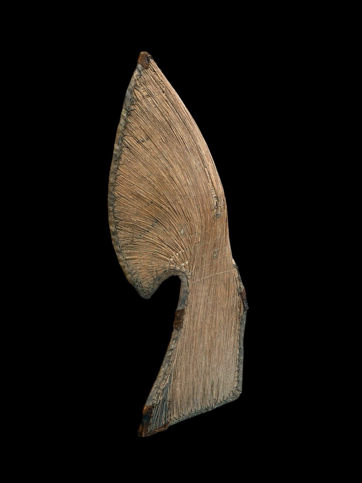 Rare Vintage African Namji Dowayo War Shield, Cameroon 48”Tall Jim Willis Rare Vintage African Namji Dowayo War Shield, Cameroon 48”Tall Jim Willis