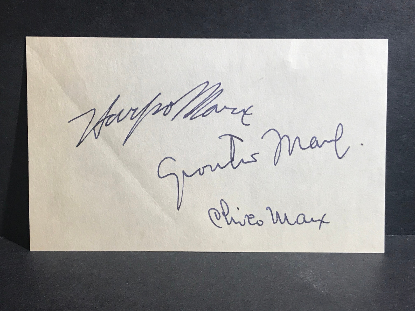Signed Marx Brothers AUTOGRAPH Harpo/Chico/Groucho - Day at Races AUTO + Photo