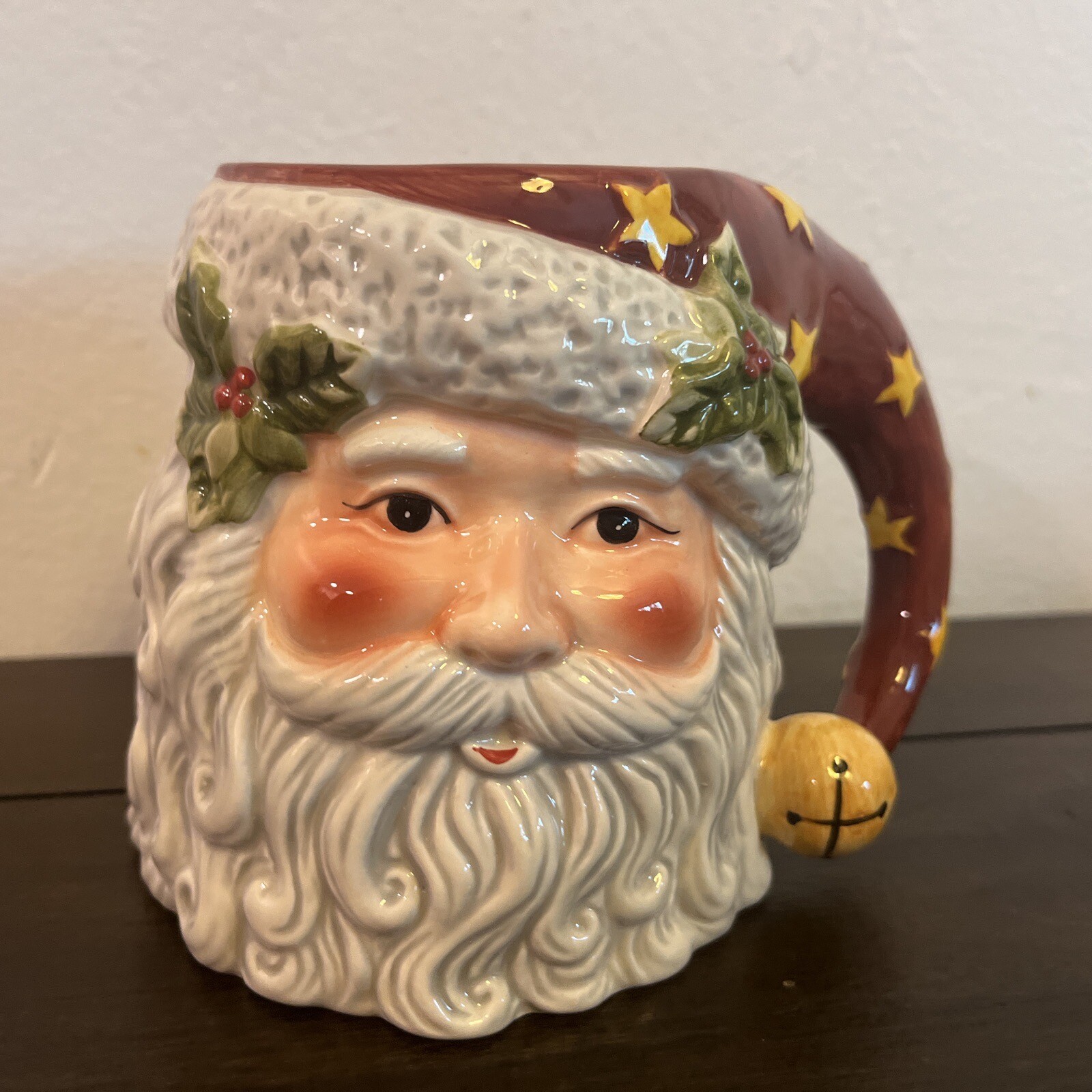 Certified International Exceptionally Nice Santa Mug Holiday Mug Holds 20 Oz New