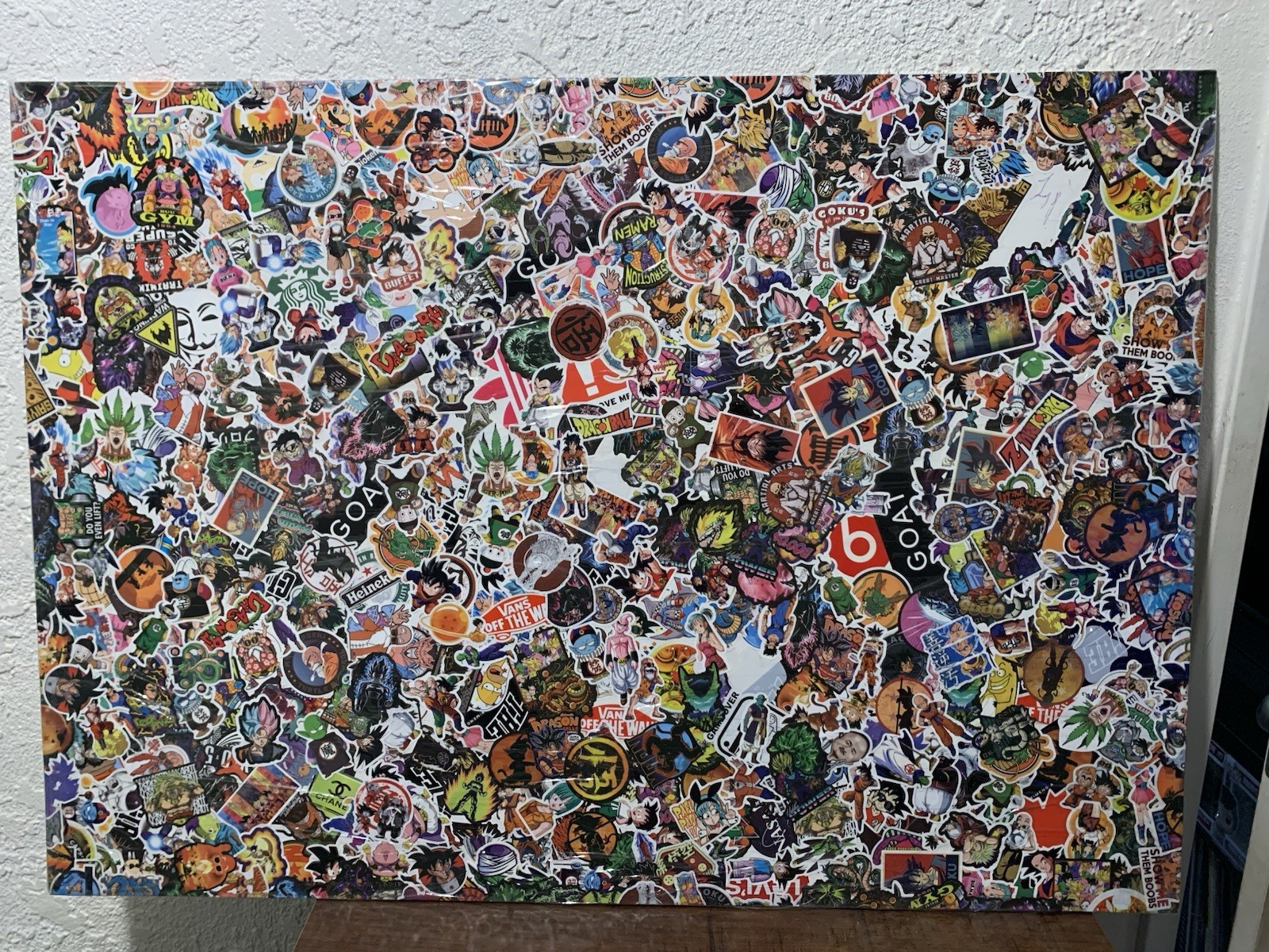 Sticker Overlap On medium Board but Mostly Dragon Ball Z Sticker Overlap On medium Board but Mostly Dragon Ball Z