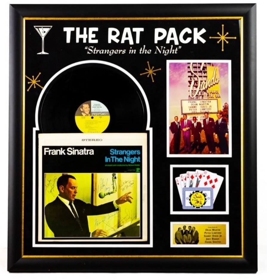 Rat Pack Signed Strangers in the Night Frank Sinatra Dean Martin Sammy Davis Rat Pack Signed Strangers in the Night Frank Sinatra Dean Martin Sammy Davis