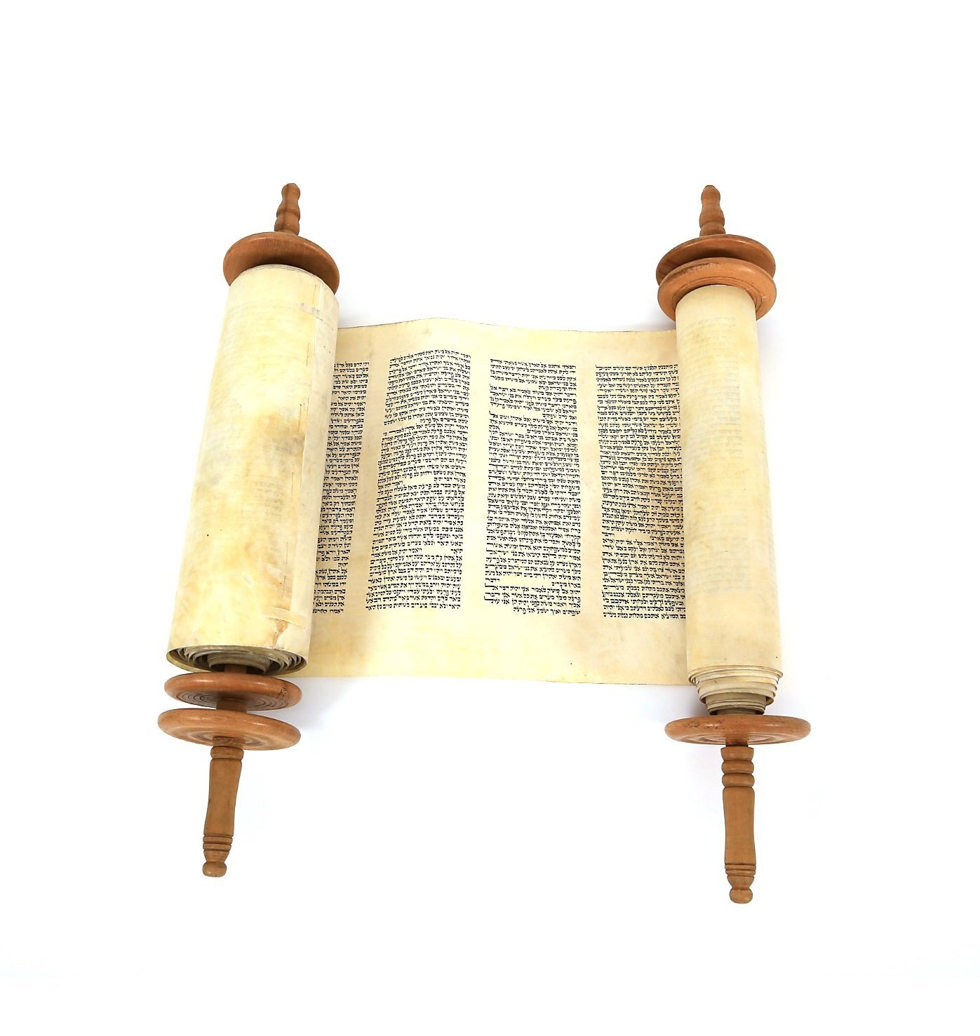 Rare 19th Century Tifara Torah Scroll - Beautiful Ashkenazi Judaica Parchment...