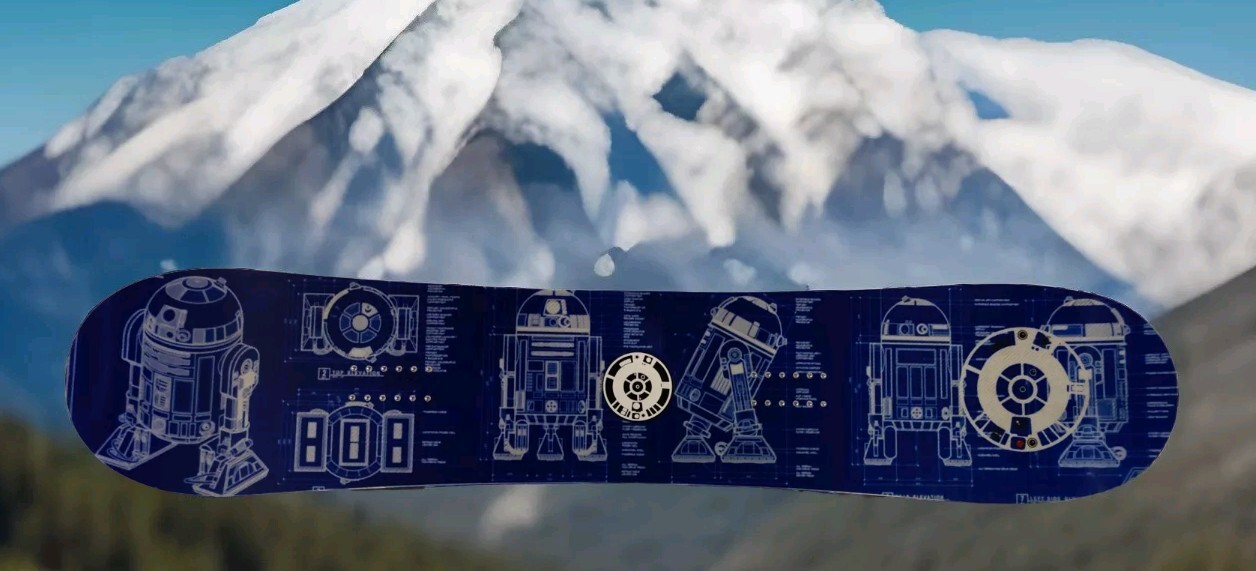 Custom One-of-a-kind R2D2 Snowboard Professionally Built Brand New Never Ridden 