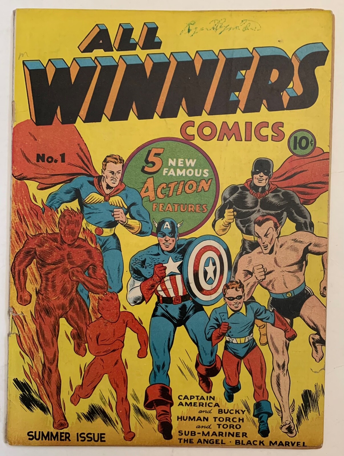 (1941) ALL WINNERS COMICS #1 Stan Lee Text Story 1st Squad Golden Age Classic (1941) ALL WINNERS COMICS #1 Stan Lee Text Story 1st Squad Golden Age Classic