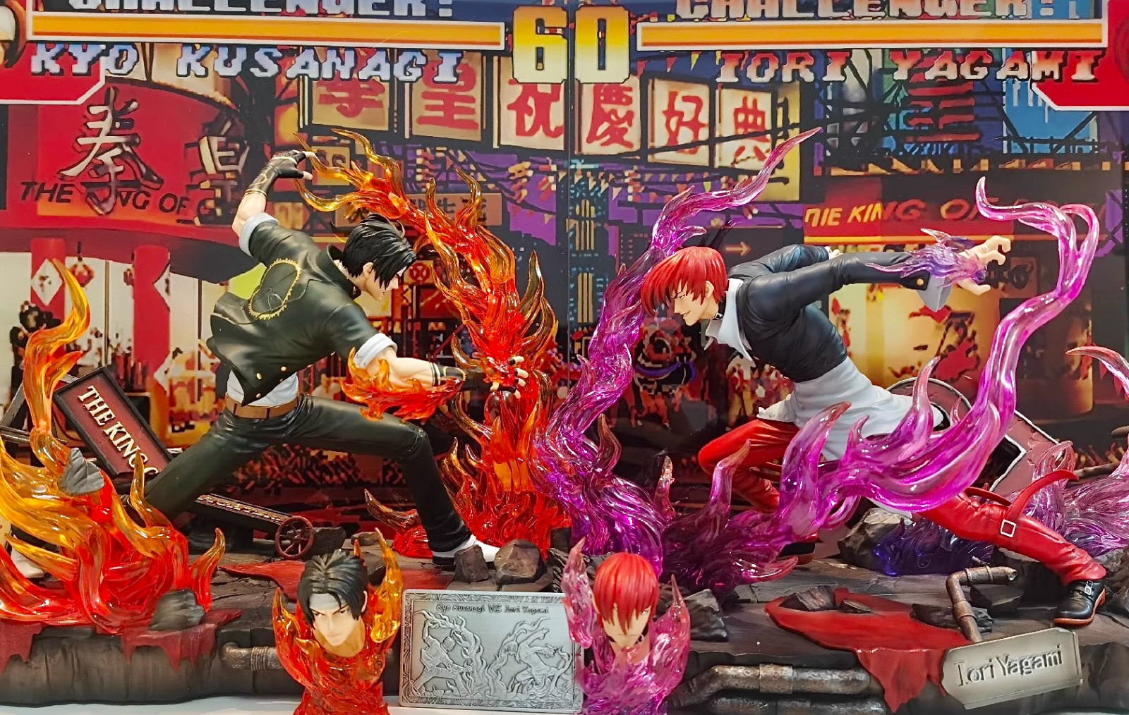 Revive Studio KING OF FIGHTERS Iori Yagami VS Kyo Kusanagi Resin Statue In Stock