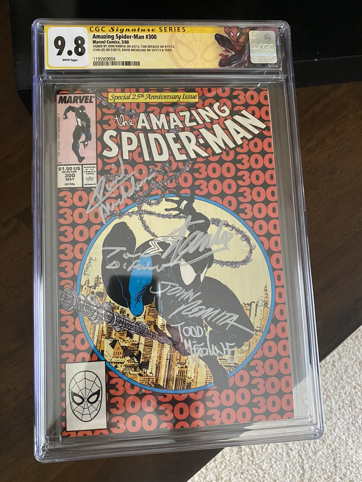 The Amazing Spider-Man #300 Cgc 9.8 SS 5x - Hot 1st Venom Lee McFarlane Key