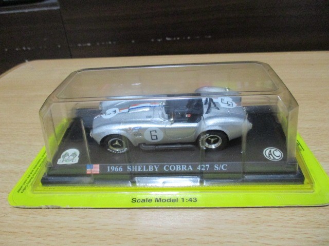 Shelby Cobra 427 S/C 1966 Silver 1/43 Diecast Model Rare 14Y+ JAPAN Shelby Cobra 427 S/C 1966 Silver 1/43 Diecast Model Rare 14Y+ JAPAN