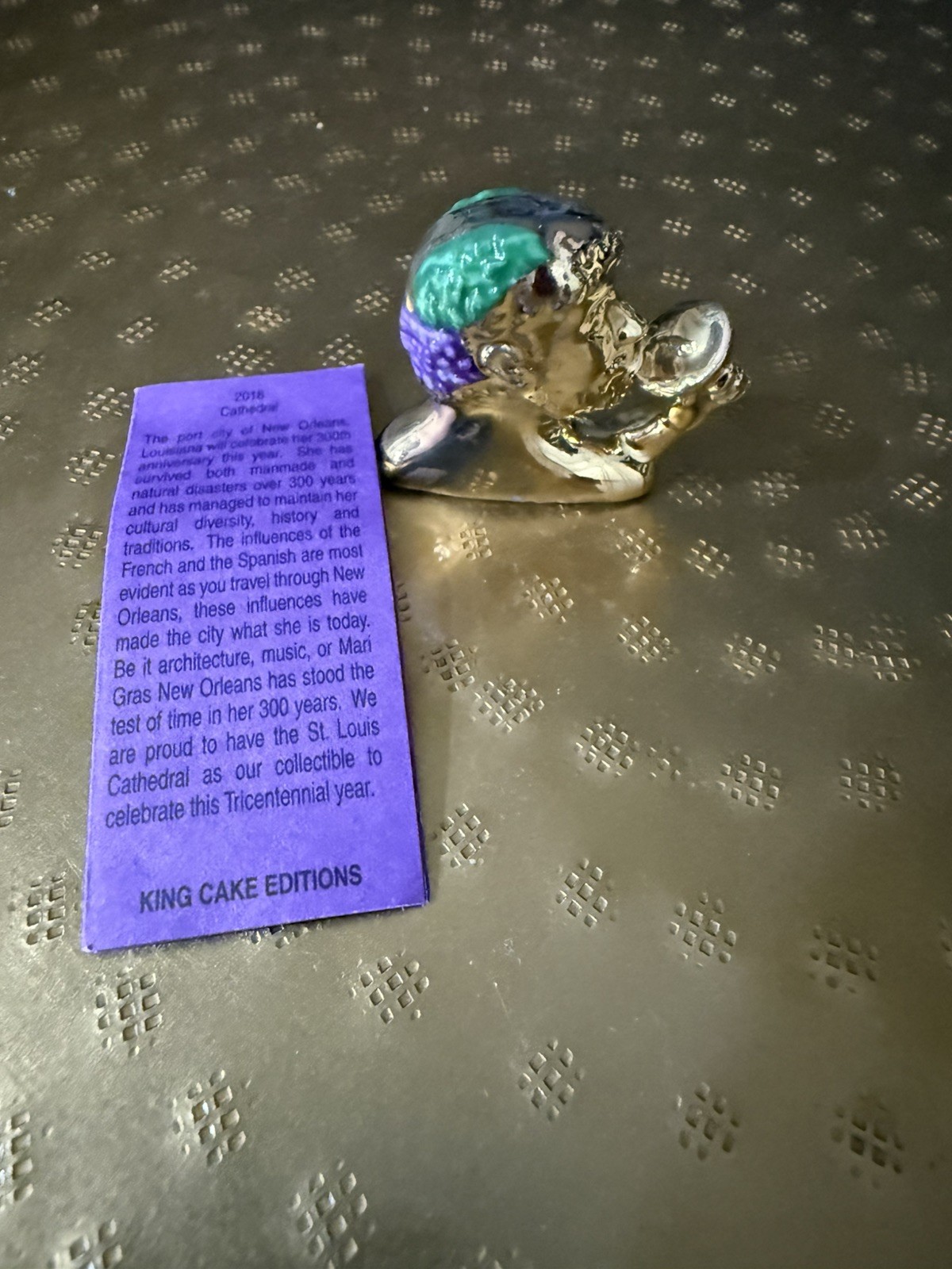 NEW Haydel's Artist Proof King Cake Doll 2018 Bacchus Bust NEW