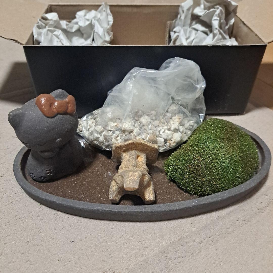 Hello Kitty 2002 Hakoniwa Miniature Zen Garden Set Sanrio Vintage Rare Official