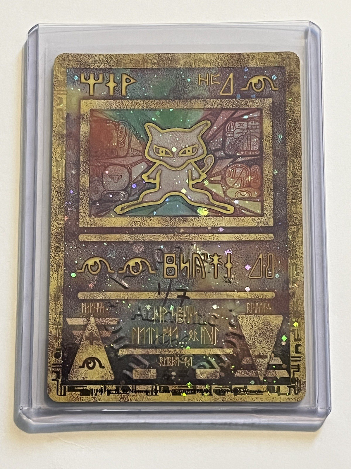 Ancient Mew Pokemon Card Year 2000 Signed Emo HOLO MINT edition 1/7