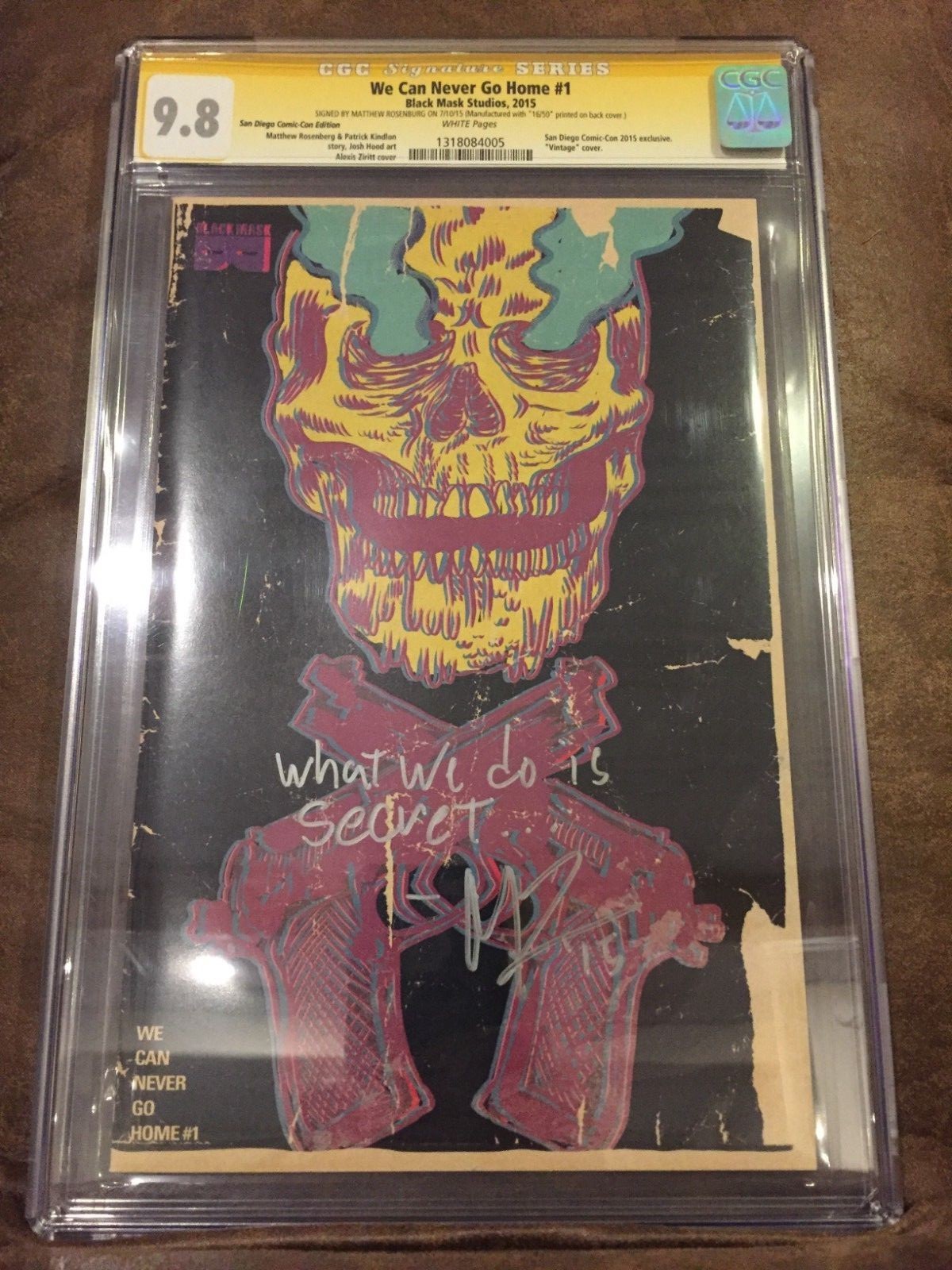 CGC 9.8 WE CAN NEVER GO HOME #1 SIGNED & QUOTE MATTHEW ROSENBURG SDCC 2015 RARE CGC 9.8 WE CAN NEVER GO HOME #1 SIGNED & QUOTE MATTHEW ROSENBURG SDCC 2015 RARE