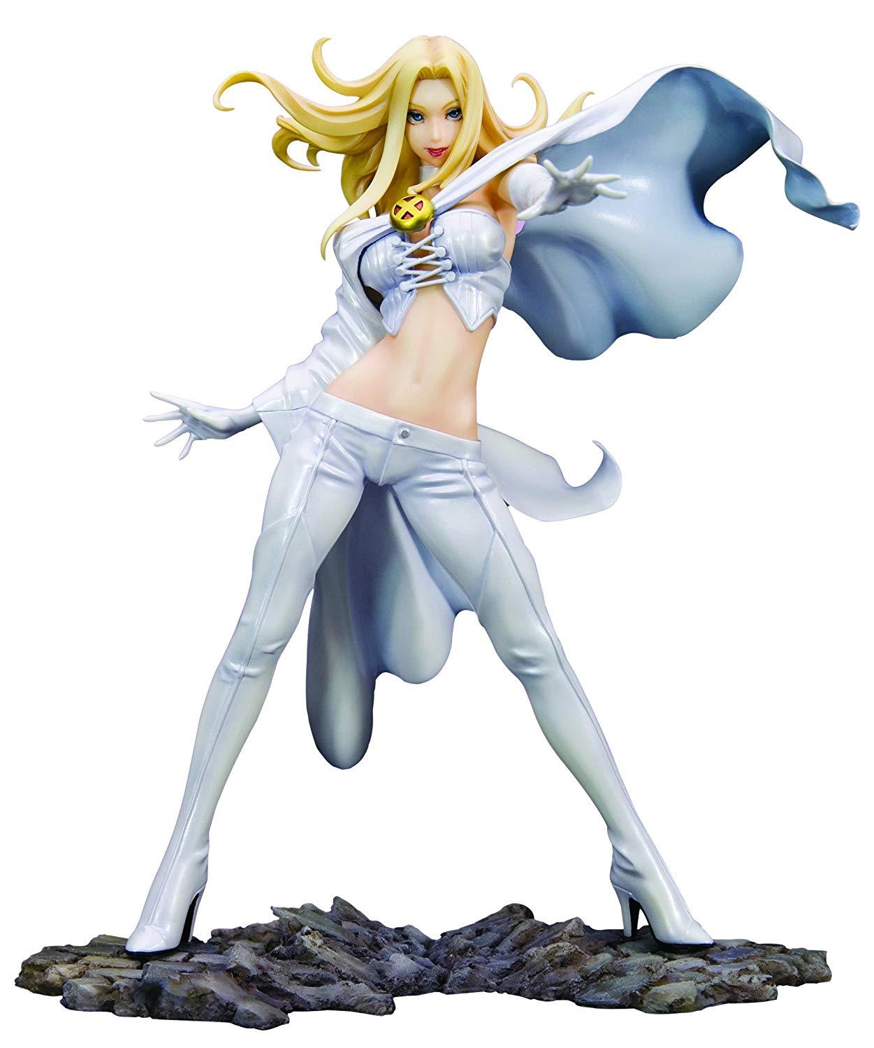 Kotobukiya figure Marvel X Bishoujo Collection Emma Frost Statue In Stock Japan Kotobukiya figure Marvel X Bishoujo Collection Emma Frost Statue In Stock Japan