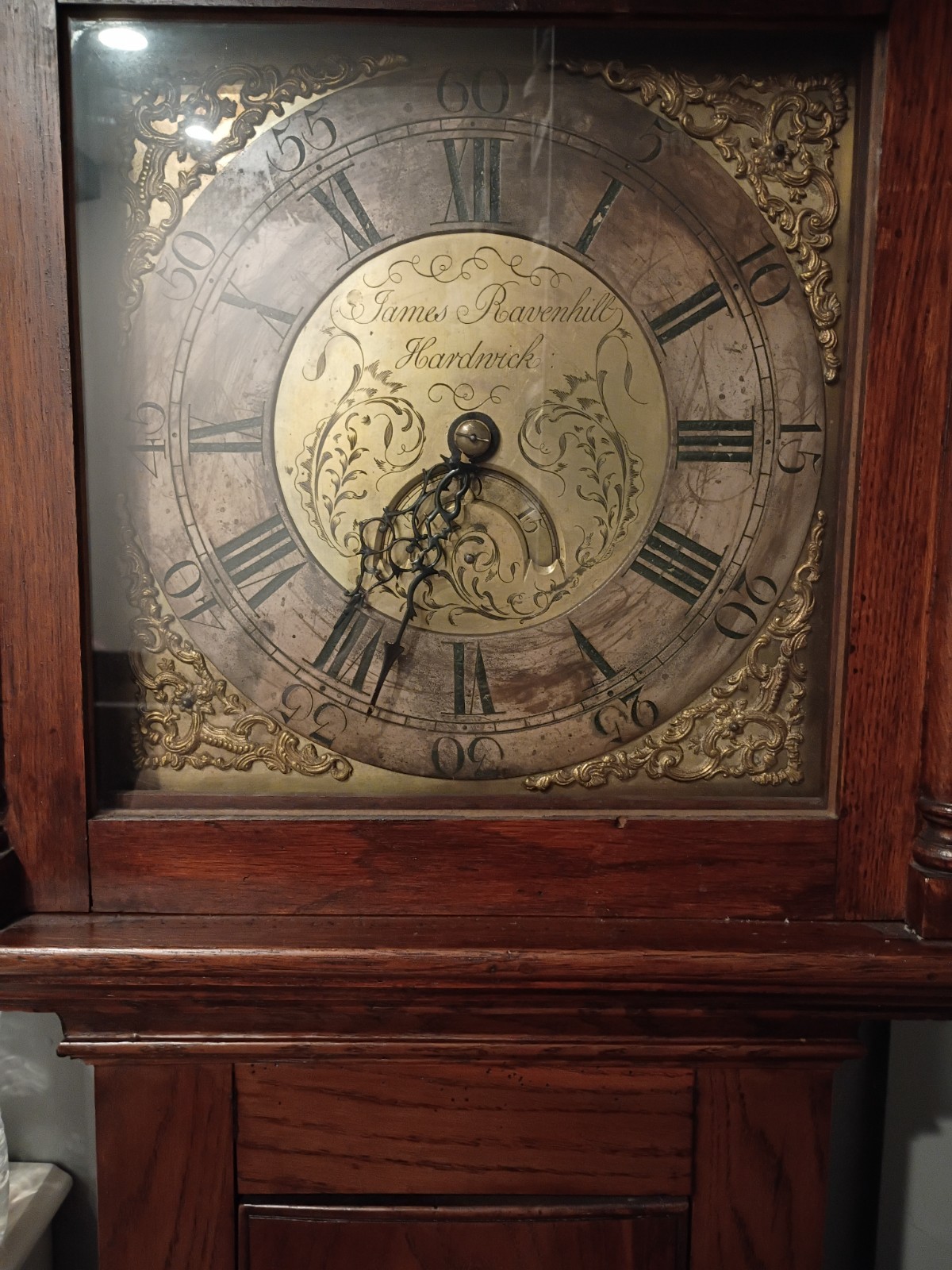 AN 18TH CENTURY JAMES RAVENHILL HARDWICK Long case grandfather clock