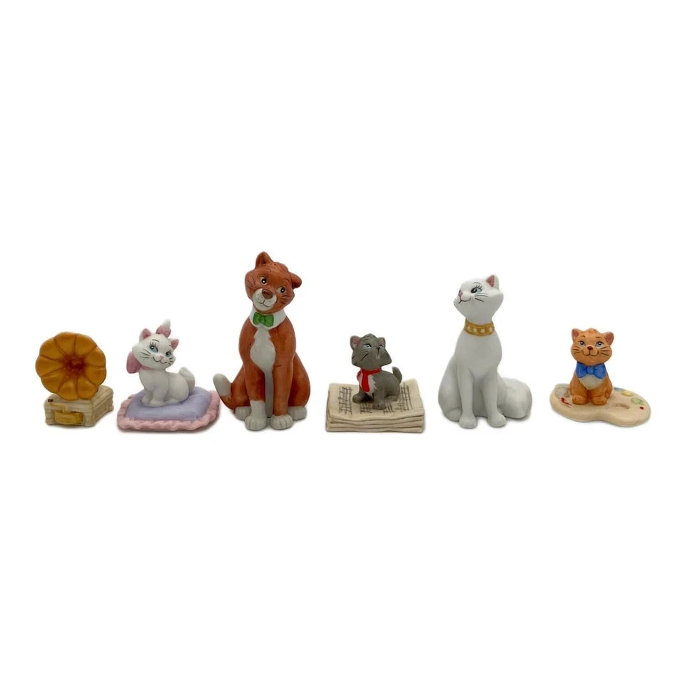 Disney Kato Kogei Marie Cat The Aristocats Figurine Lot of 6 Miniature Garden Disney Kato Kogei Marie Cat The Aristocats Figurine Lot of 6 Miniature Garden