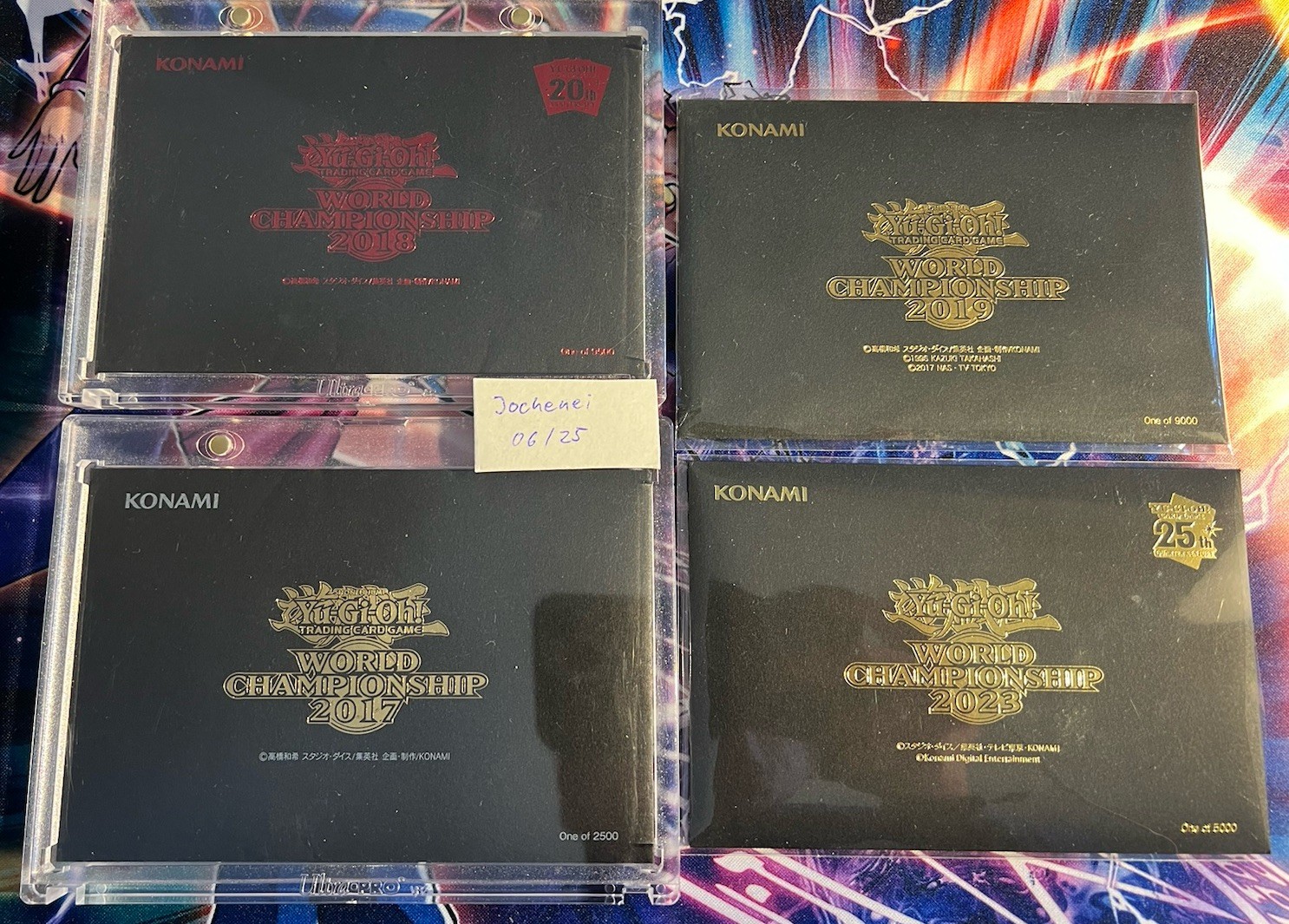 Yugioh World Championship envelope complete set 2017/2018/2019/2023