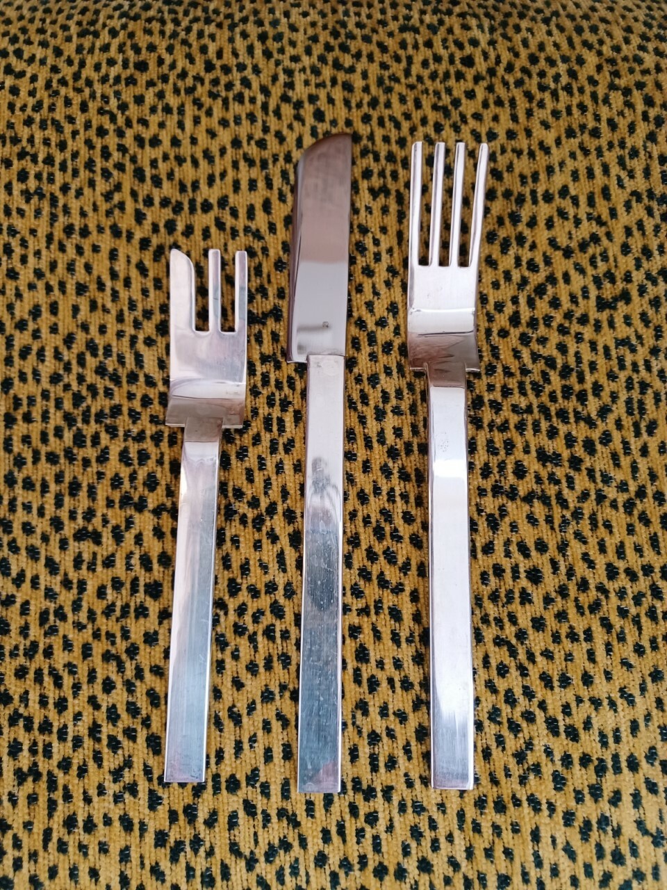 Russel Wright Silver Forks Knives Set 23 MMA Metropolitan Museum Art 1987 Korea Russel Wright Silver Forks Knives Set 23 MMA Metropolitan Museum Art 1987 Korea