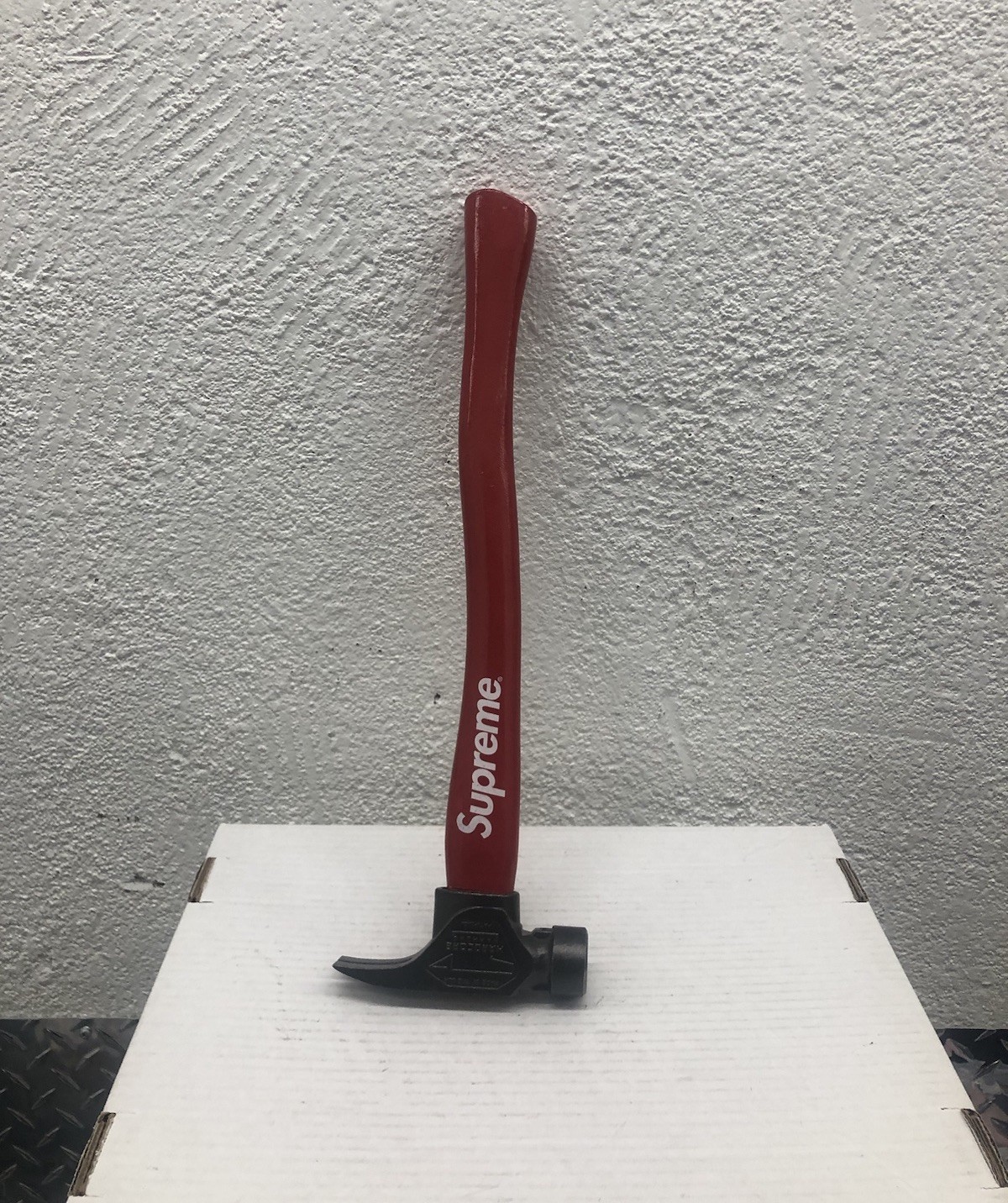 SUPREME Hardcore Hammer BB52  1998 Logo Home Decor Red Wood And Steel Authentic