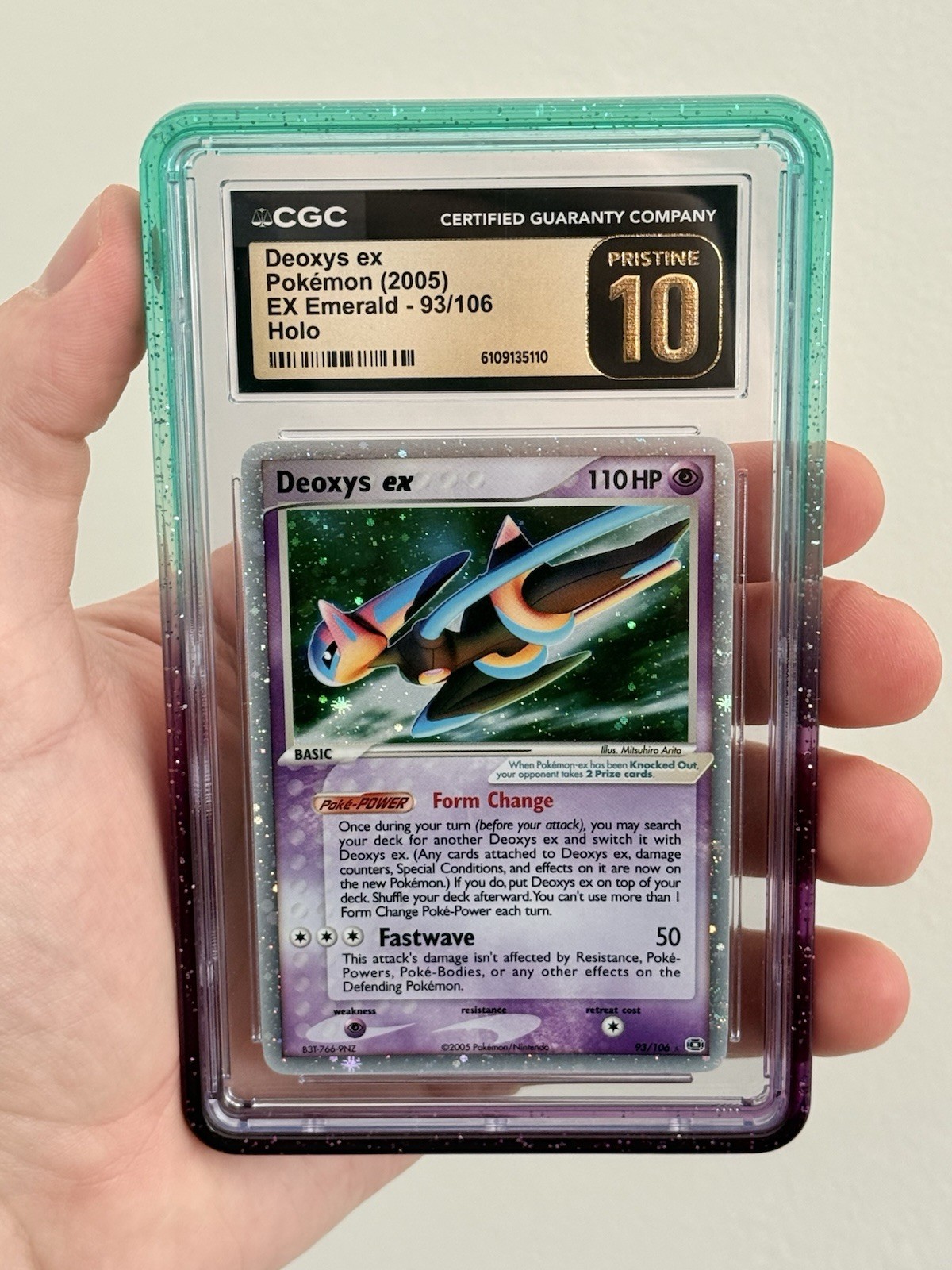 2005 Pokemon CGC 10 Pristine Deoxys ex Emerald 93/106 - LOW POP 4 2005 Pokemon CGC 10 Pristine Deoxys ex Emerald 93/106 - LOW POP 4