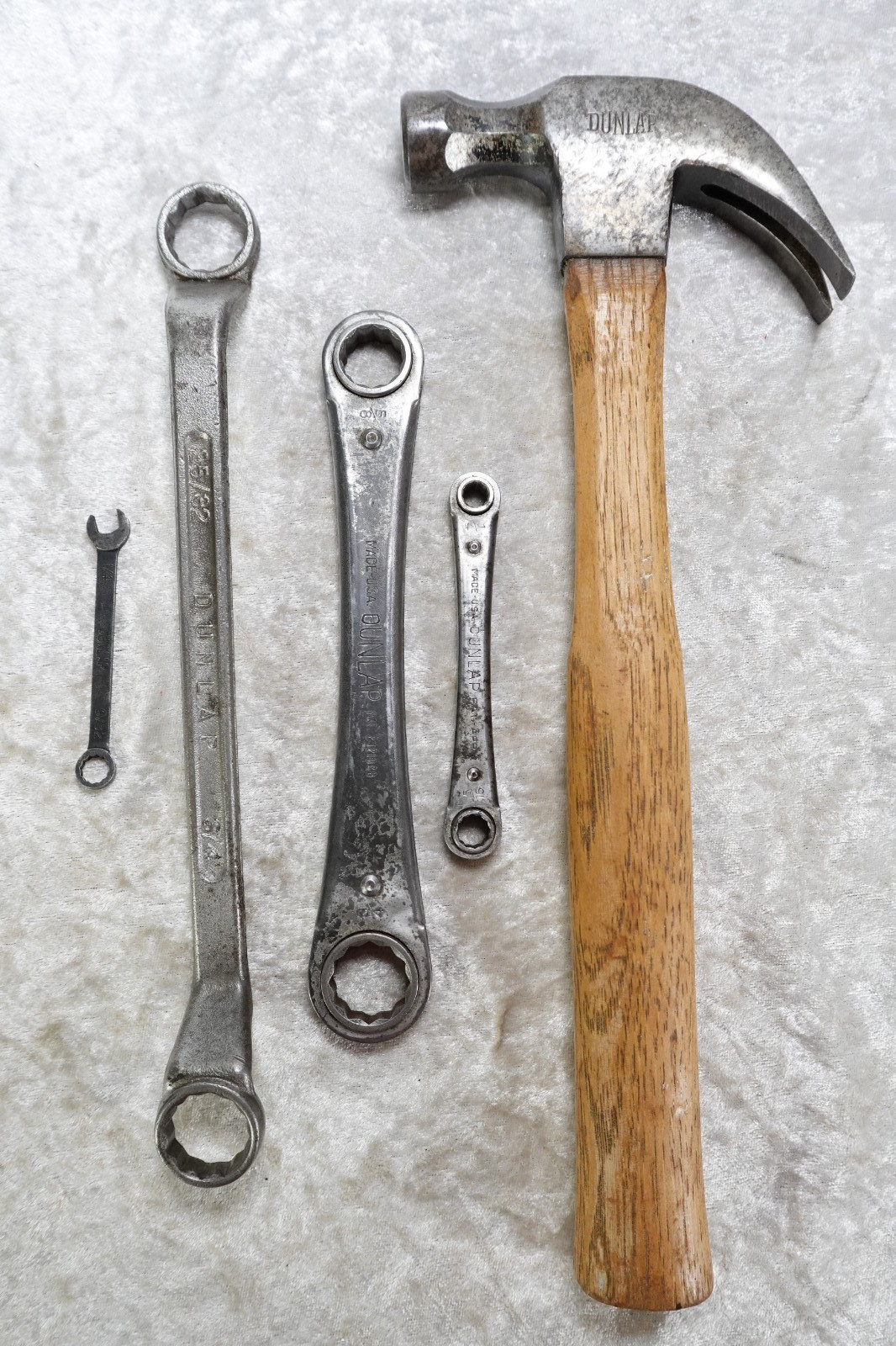 Lot Of 5 Dunlap Tools SEARS 1937-1963 Hammer Rachet Wrenches Vintage