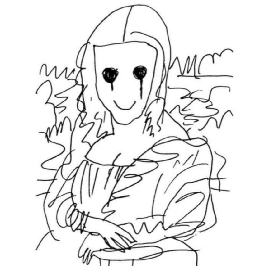 MADSAKI Coffee Break Drawing Mona Lisa MADSAKI Coffee Break Drawing Mona Lisa