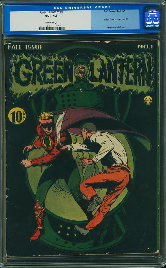 Green Lantern #1 CGC 4.5 DC 1941🔥RARE Golden Age Key🔥JLA Movie C12 131 cm
