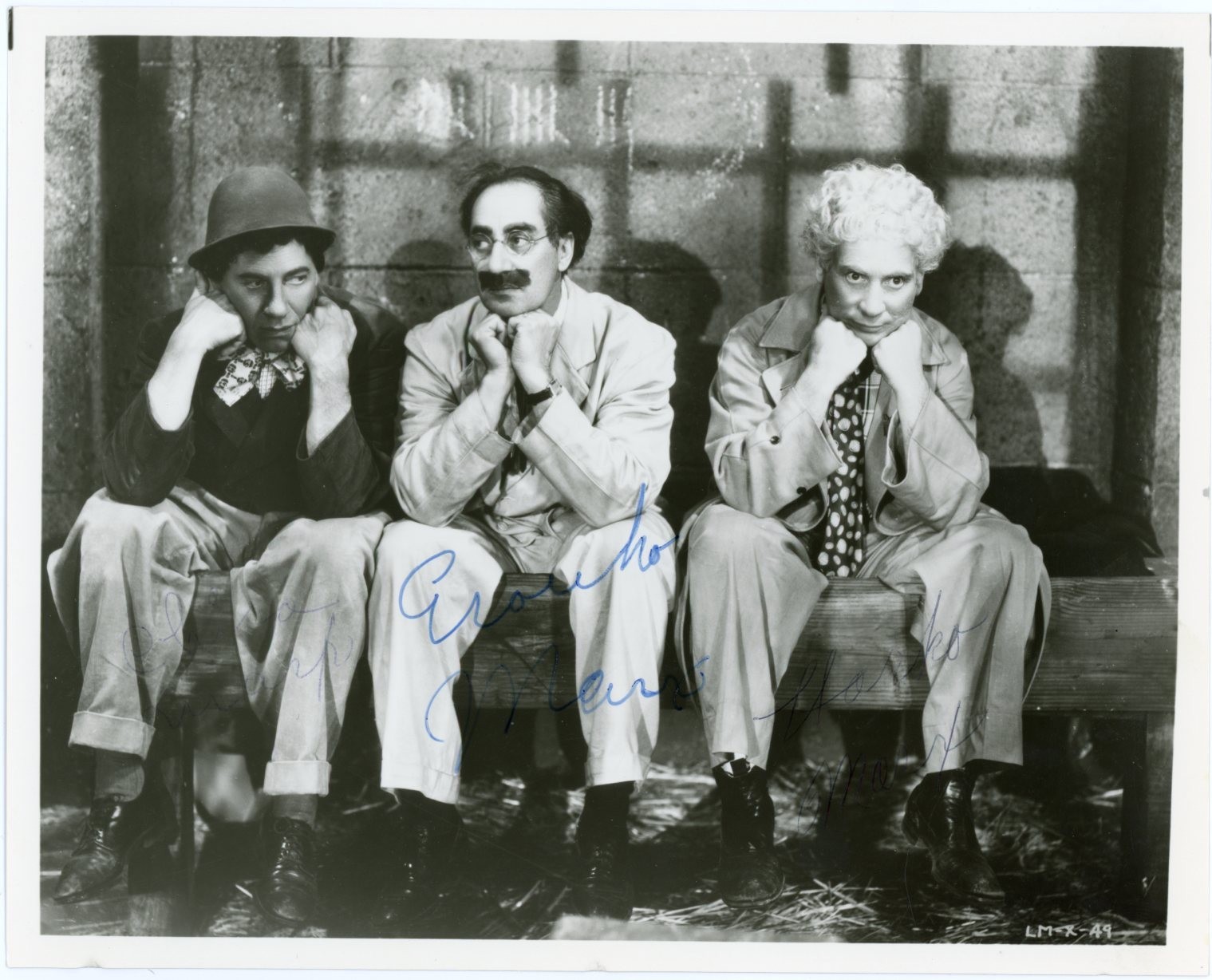 Marx Brothers - Signed B&W Vintage Photograph + COA Marx Brothers - Signed B&W Vintage Photograph + COA