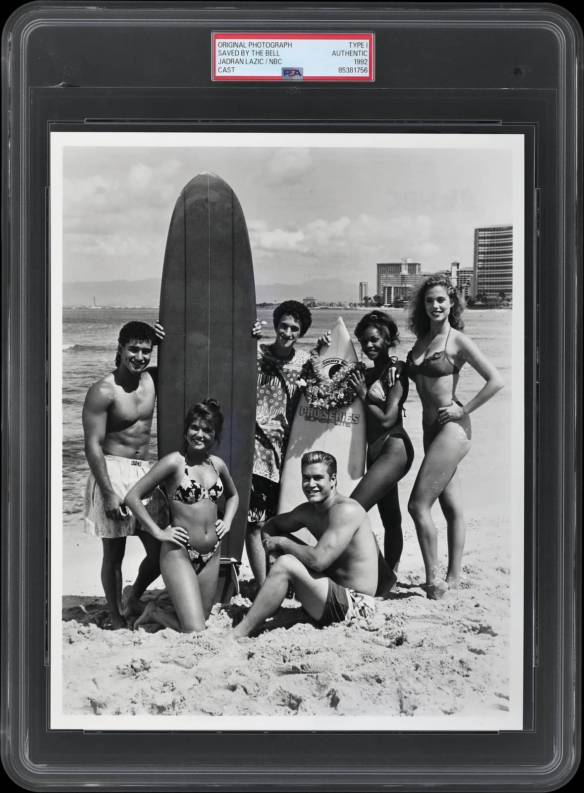 1992 NBC Saved By The Bell Cast Hawaiian Type 1 8x10 Original Photo PSA/DNA 1992 NBC Saved By The Bell Cast Hawaiian Type 1 8x10 Original Photo PSA/DNA
