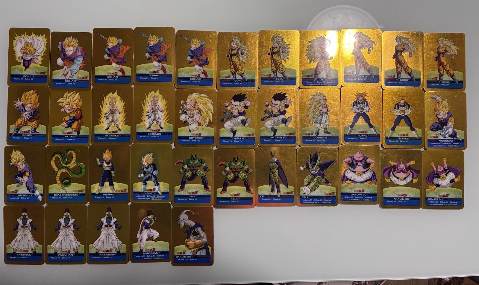 DRAGONBALL LAMINCARD - 2006 Lamincard Series gold and all other type Treasure