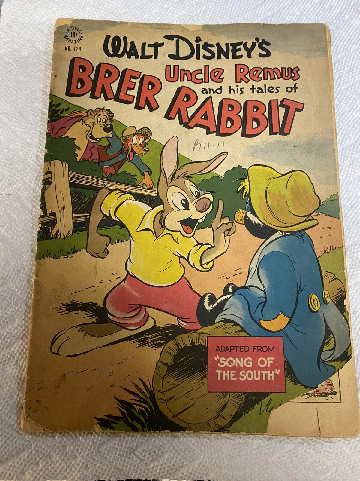 Uncle Remus Brer Rabbit Dell 1947 Rare Song of South 129
