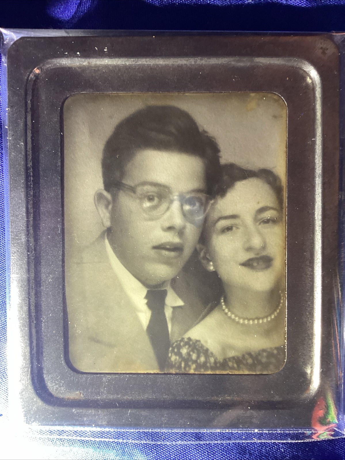 Rare Photomatic Photo Booth Portrait Of Allen Ginsberg and Friend Beat Gen Poet 