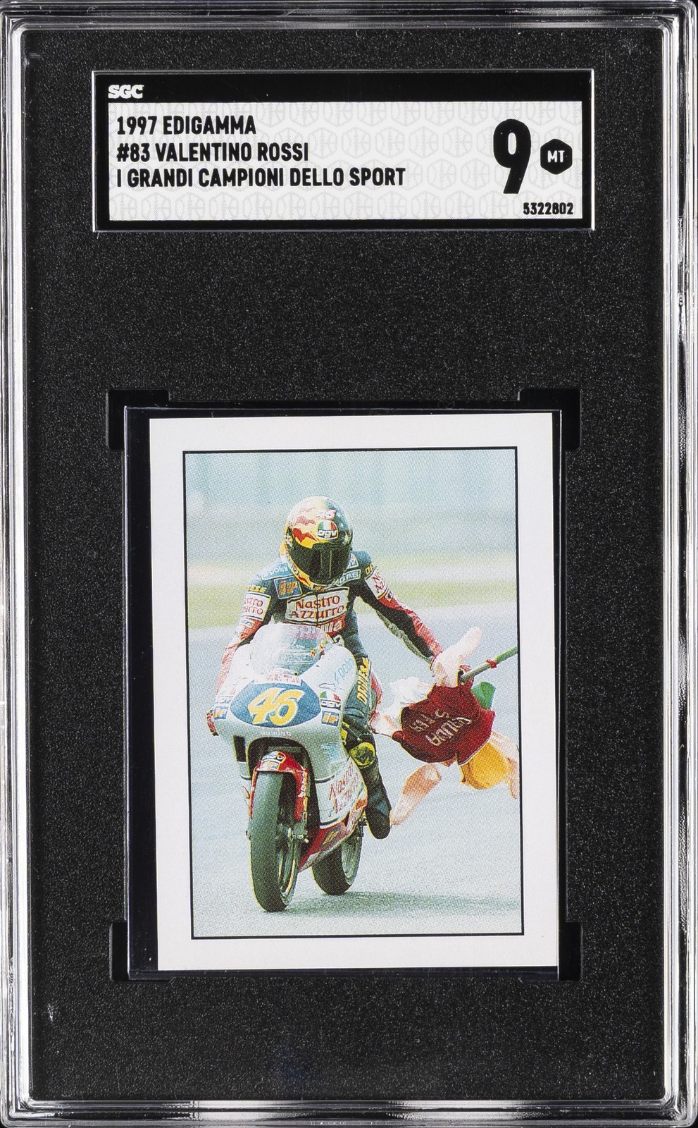 1997 EDIGAMMA I GRANDI CAMPIONI DELLO SPORT #83 VALENTINO ROSSI SGC 9