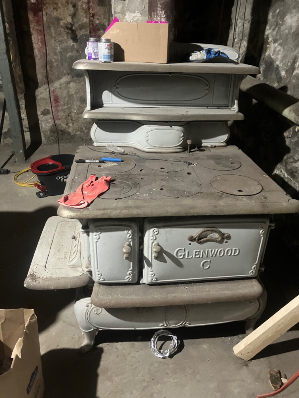 Glenwood “C” Cast Iron Stove in Good Condition