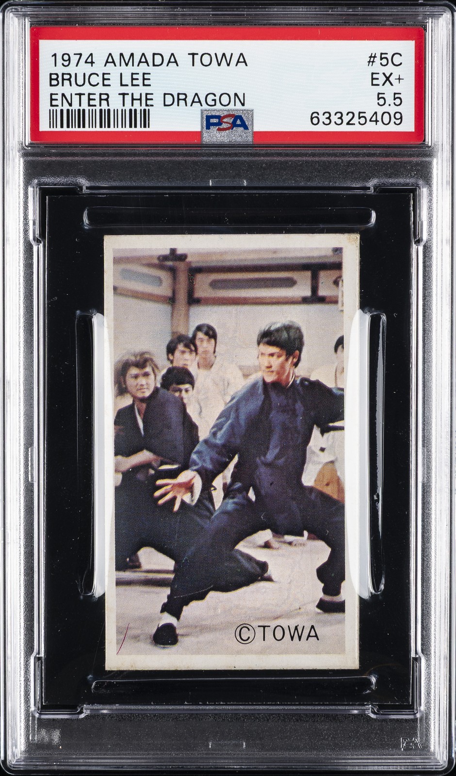 1974 AMADA TOWA ENTER THE DRAGON #5C BRUCE LEE PSA 5.5 1974 AMADA TOWA ENTER THE DRAGON #5C BRUCE LEE PSA 5.5